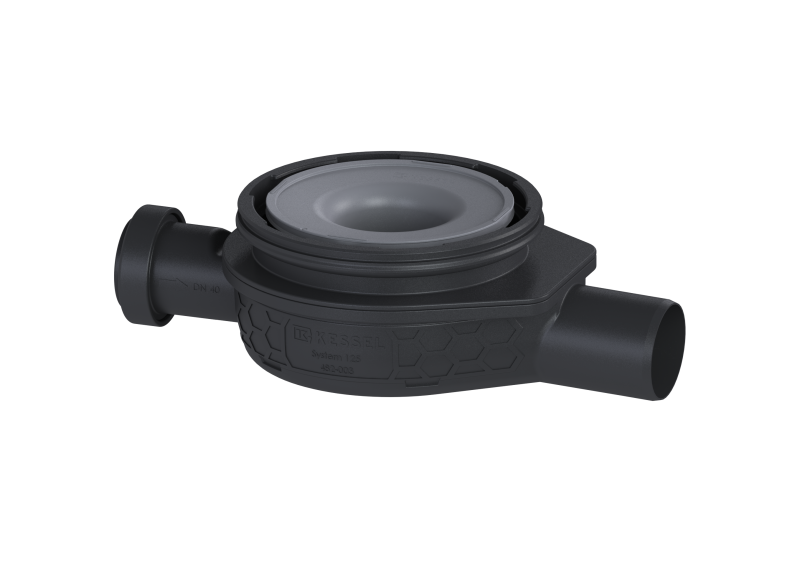 The Ultraflat 79 drain body DN 50, horiz. Inlet DN 40, OT 50 mm