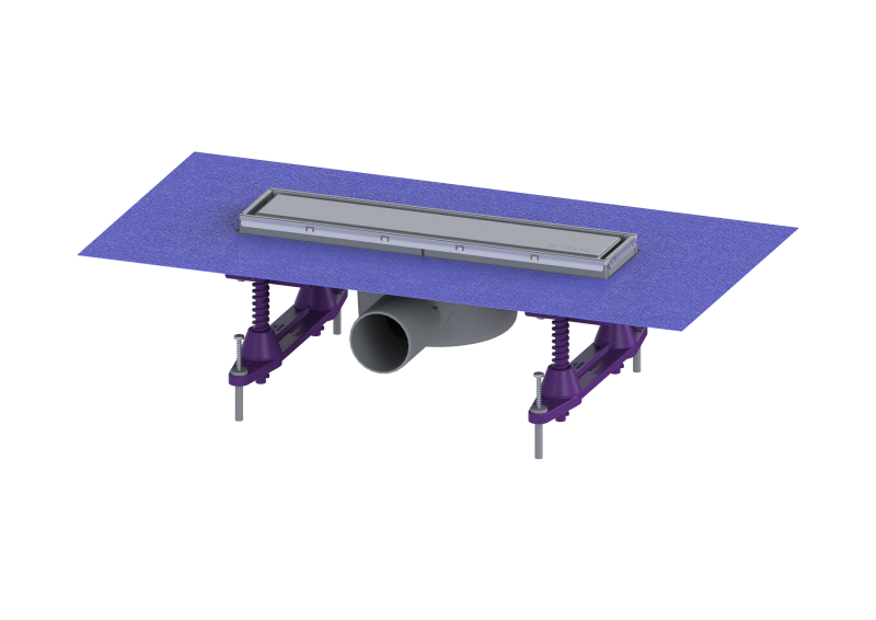 Shower channel Linearis Compact L: 300 mm, DN 50, WaD, K 3, Multistop