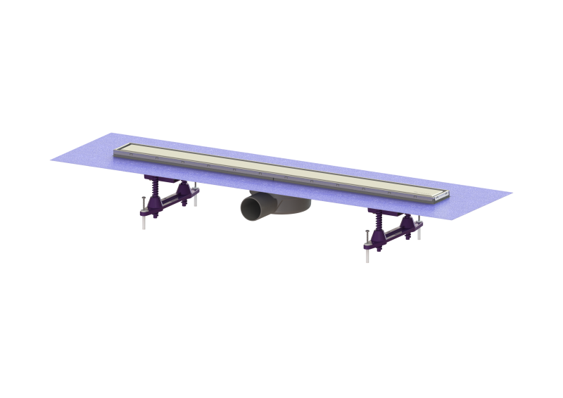 Duschrinne Linearis Compact L: 750 mm, DN 50, K 3, Multistop