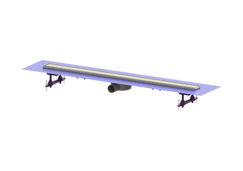 Shower channel Linearis Compact L: 1050 mm, DN50, WaD, 304 SST cov, K3