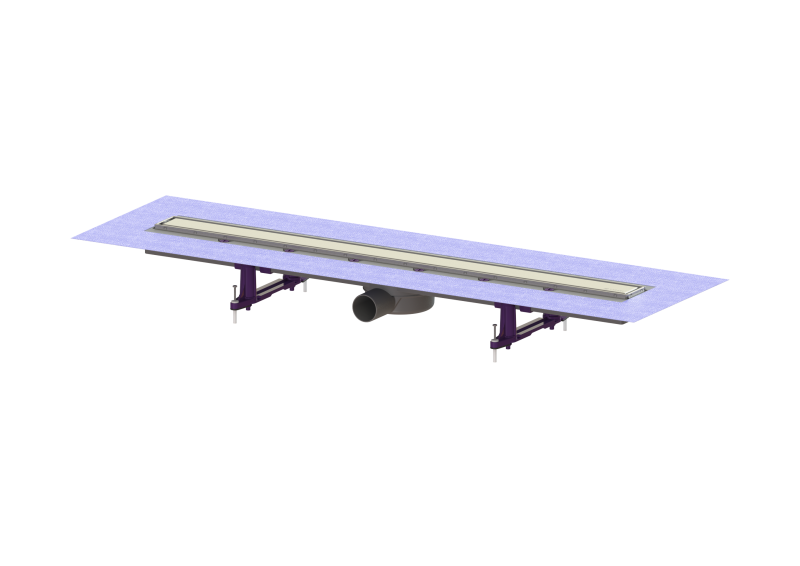 Duschrinne Linearis Comfort L: 950 mm, DN 50, WaD, V2A Abdeck., K 3