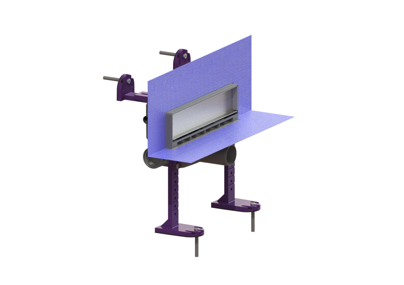 Scada LED wall drain w/cov, conc, fixed w/prf membrn