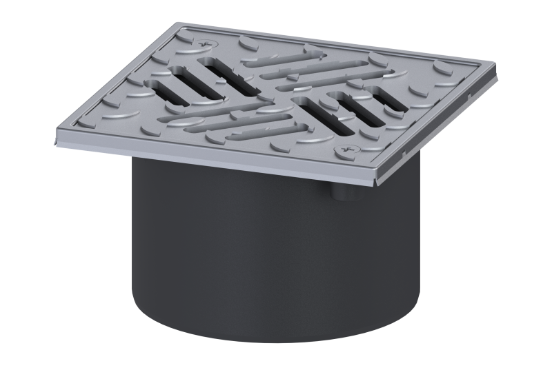 Upper section Slotted cover, anti-slip, L 15