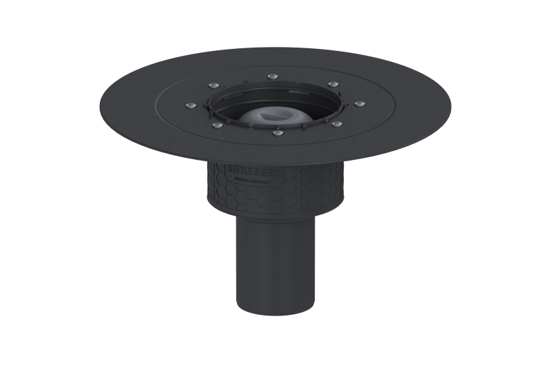 Ecoguss drain body glued flange, DN 70, Vertical outlet