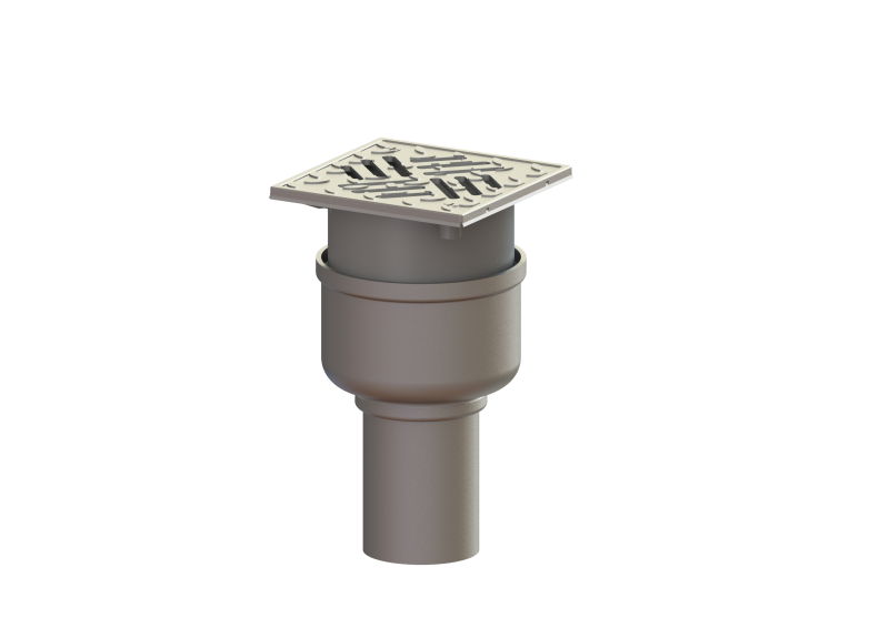 Ferrofix floor/roof drain DN 70, vertical, Slotted grating | 1963-07-01