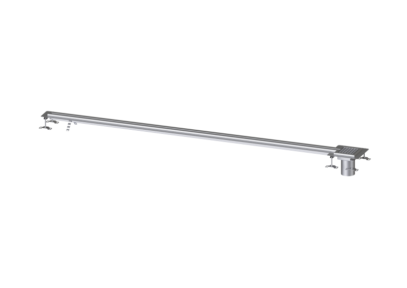 Schlitzrinne Ferrofix Klebeflansch H: 15 mm, 17x3000 mm, außen