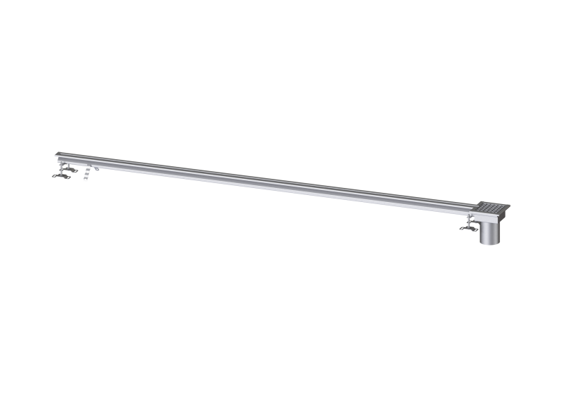 Schlitzrinne Ferrofix ohne Klebeflansch, 17 x 3000 mm, außen