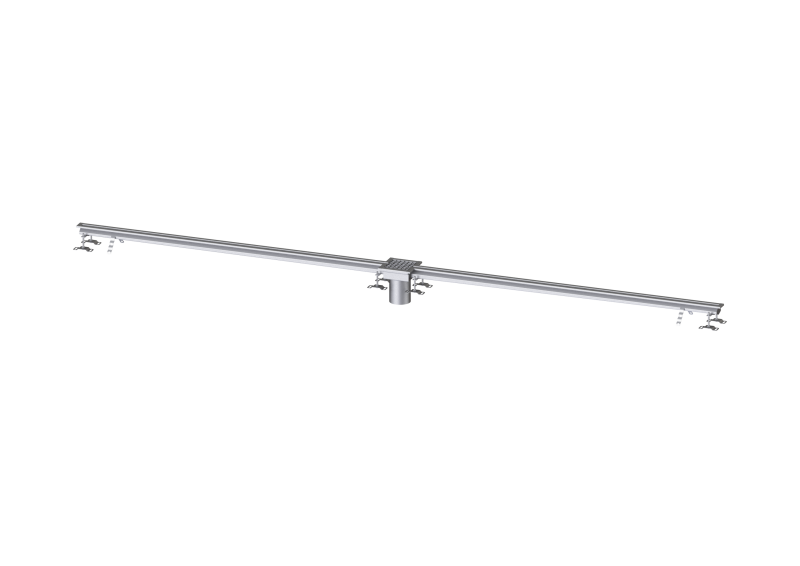 Schlitzrinne Ferrofix ohne Klebeflansch, 17 x 4000 mm, mittig