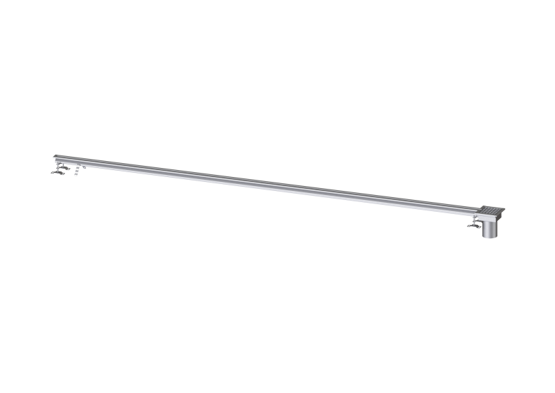 Schlitzrinne Ferrofix ohne Klebeflansch, 17 x 4000 mm, außen