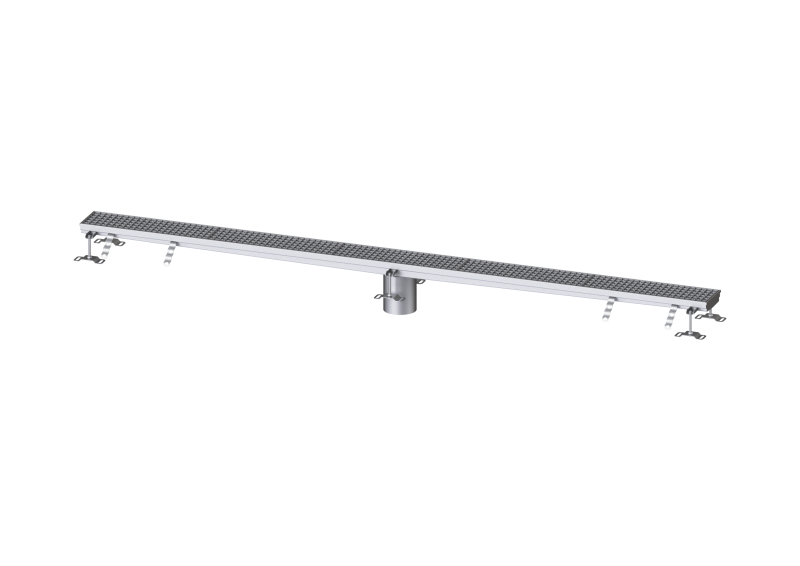 Kastenrinne Ferrofix ohne Klebeflansch, 156 x 2514 mm