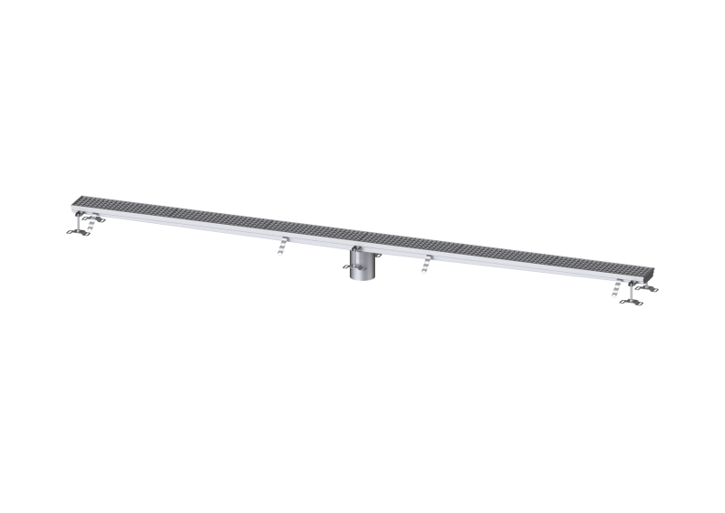 Kastenrinne Ferrofix ohne Klebeflansch, 156 x 3014 mm