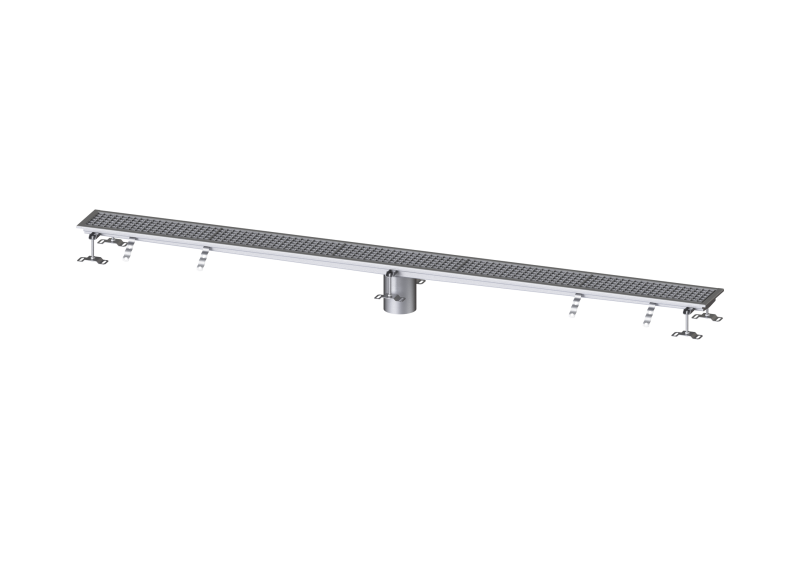 Kastenrinne Ferrofix ohne Klebeflansch, 200 x 2550 mm