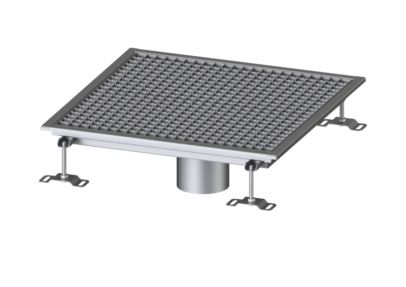 Bodenwanne Ferrofix ohne Klebeflansch, 600 x 600 mm