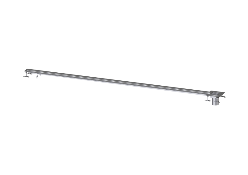Schlitzrinne Ferrofix Klebeflansch H: 6 mm, 17x4000 mm, außen