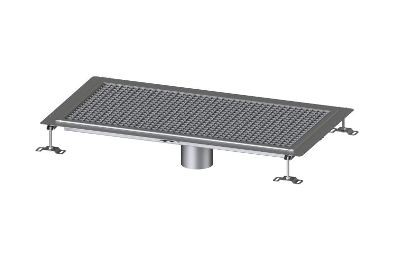 Bodenwanne Ferrofix Klebeflansch H: 6 mm, 500 x 1000 mm
