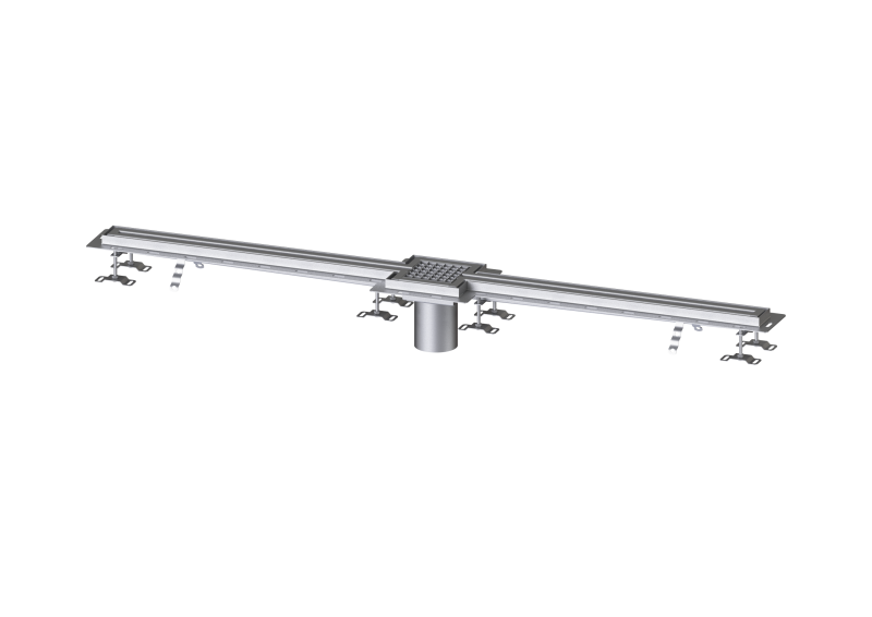 Schlitzrinne Ferrofix Fliesenanschlusswinkel, 17x2000mm,mittig