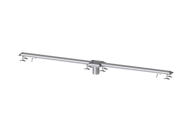 Schlitzrinne Ferrofix Fliesenanschlusswinkel, 17x3000mm,mittig