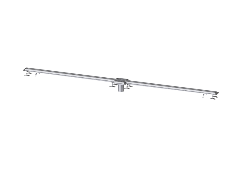 Schlitzrinne Ferrofix Fliesenanschlusswinkel, 17x4000mm,mittig