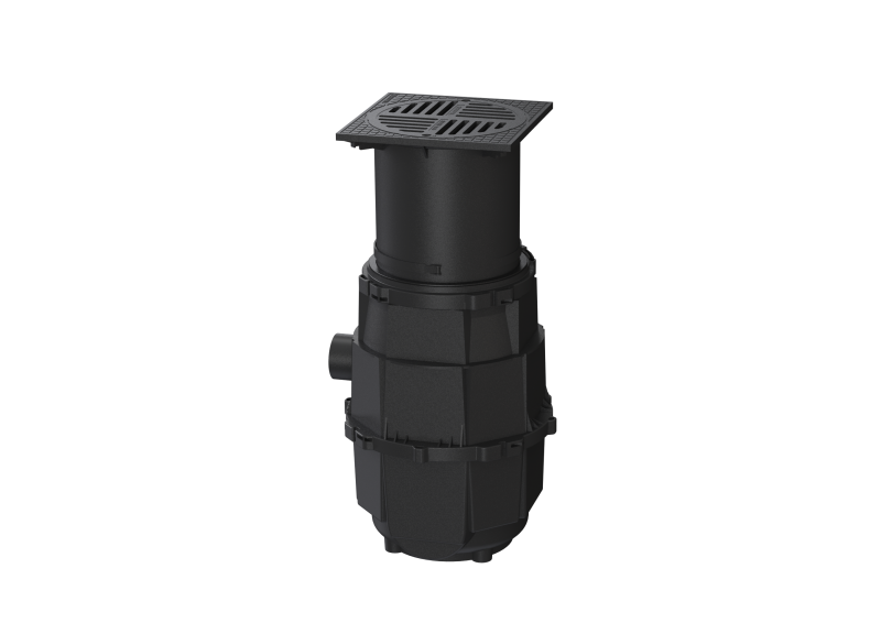 Yard drain System 400, DN 100, A, Submersed bend