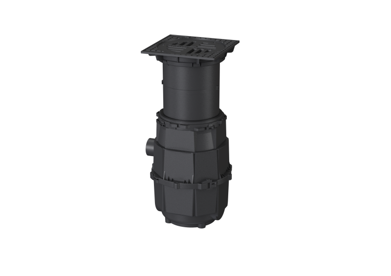 Yard drain System 400, DN 100, D, Submersed bend