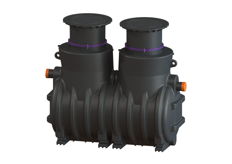 Fettabscheider EasyClean ground NS7, Standard, 745-1180mm, B, verriegelt