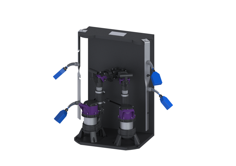 Pumpanlage Aquapump Retrofit Duo, GTF 600, Schwimmer