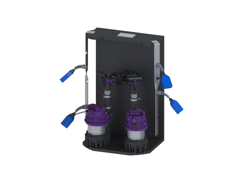 Pumpanlage Aquapump Retrofit Duo, GTF 1000, Schwimmer