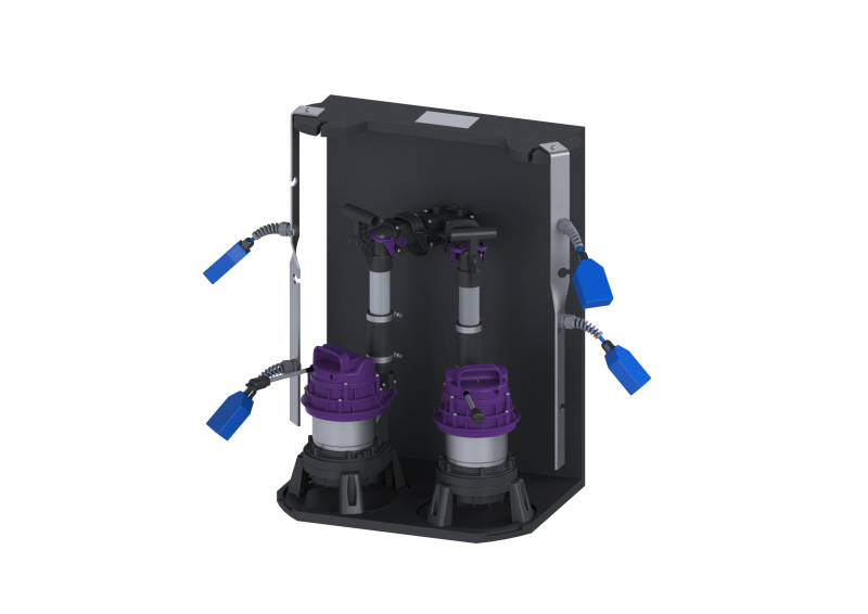Pumpanlage Aquapump Retrofit Duo, GTF 1200, Schwimmer