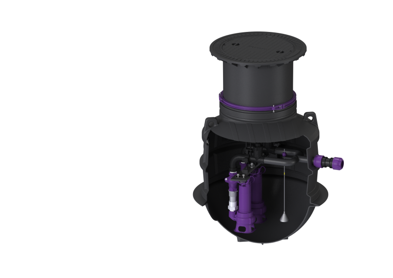 Pumpstation Aquapump XL Duo, Basic, AP 501,1400-1850 mm