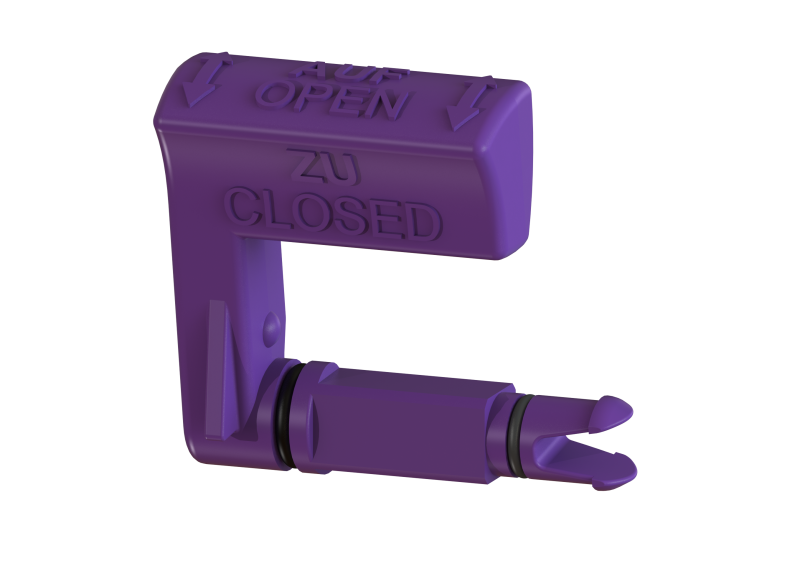 Emergency closure lever 