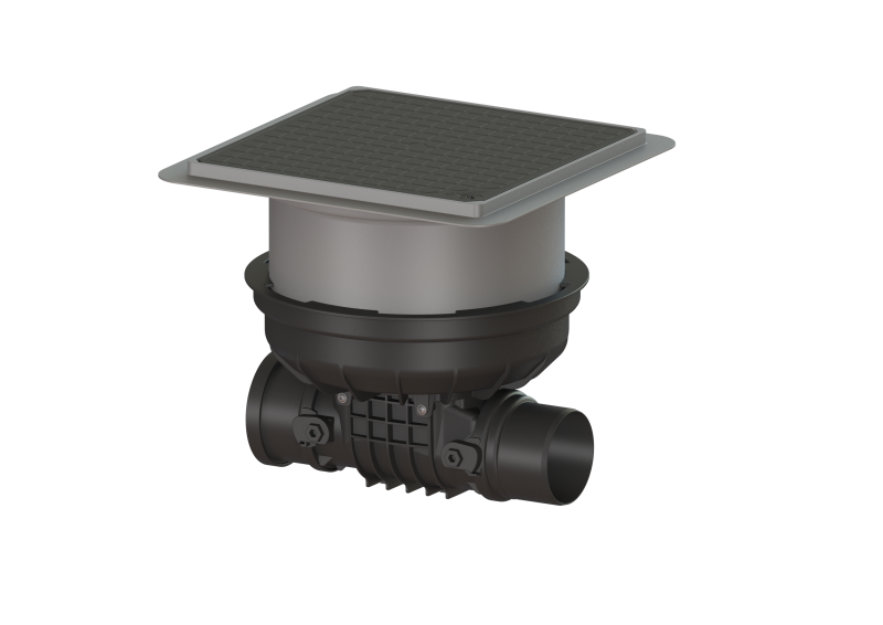 Backwater valve Staufix DN 100, Floor slab, black, Type 1 | 2017-07-01