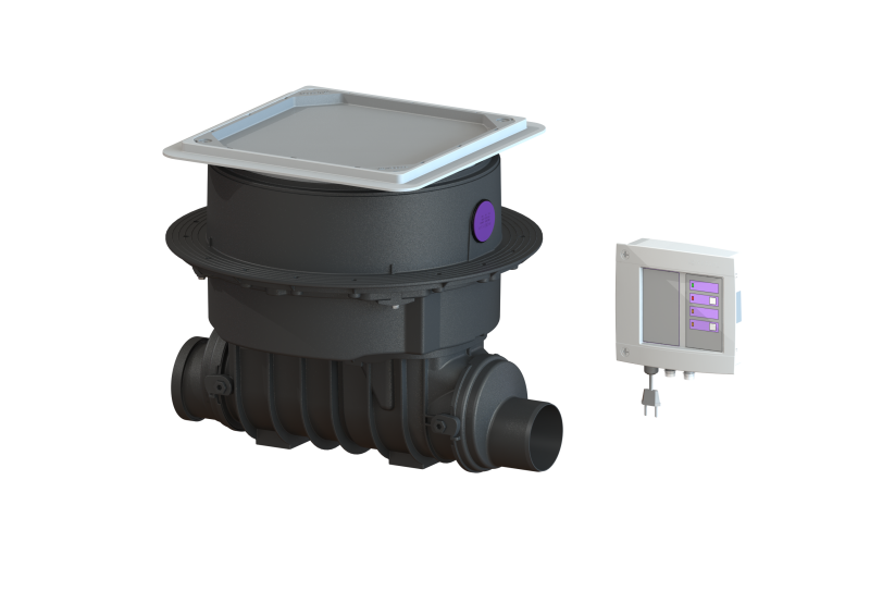 Staufix FKA auto. backwater valve Standard, DN 100, Floor slab, tileable | 2014-07-01