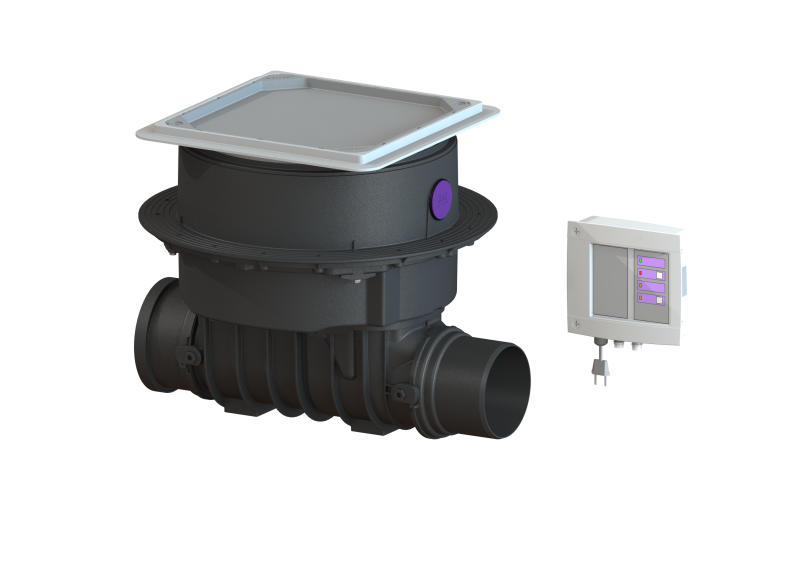 Staufix FKA auto. backwater valve Standard, DN 150, Floor slab, tileable | 2014-07-01