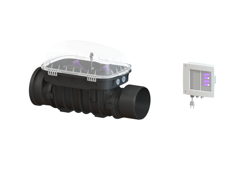 Staufix FKA auto. backwater valve Standard, DN 200, exposed | 2011-01-01