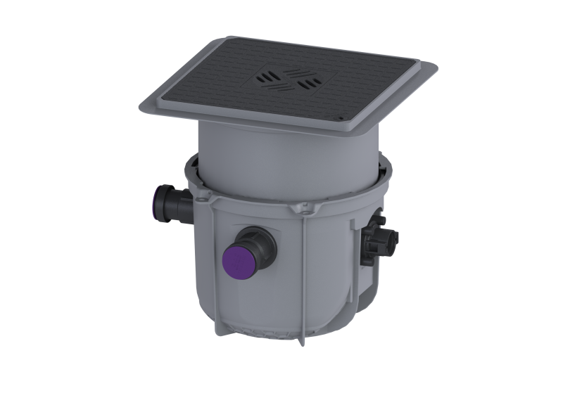 Rohbaukit für Minilift L, Bodenplatte, schwarz