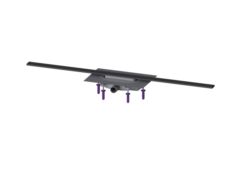 Duschrinne Linearis Infinity 60 L: 1200 mm, DN 40, Black, gebürstet | 2021-04-01
