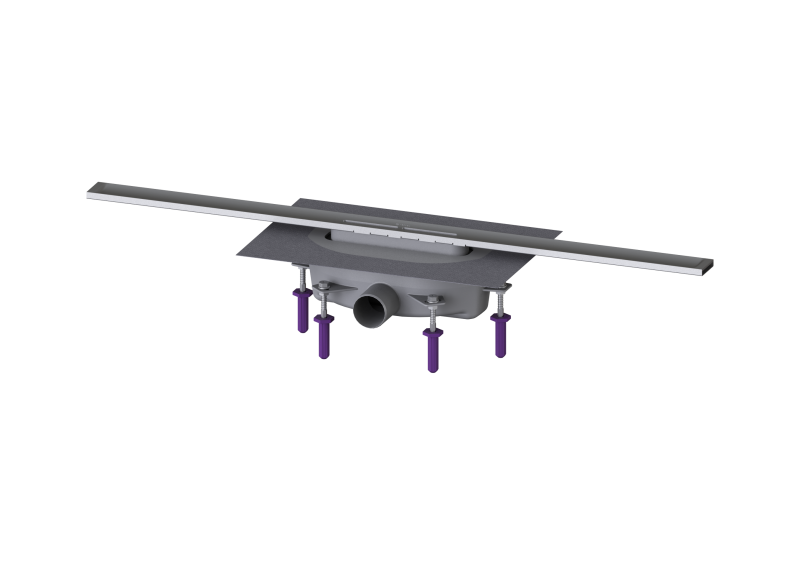 Duschrinne Linearis Infinity 90 L: 900 mm, DN 50, Edelstahl gebürstet | 2021-04-01