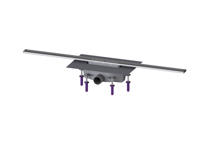 Duschrinne Linearis Infinity 90 L: 1000 mm, DN 50, Edelstahl gebürstet | 2021-04-01