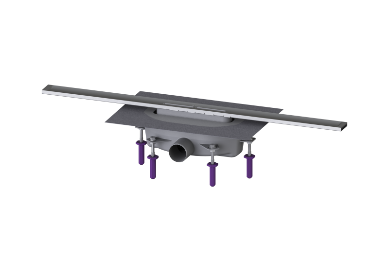 Duschrinne Linearis Infinity 90 L: 800 mm, DN 50, Edelstahl poliert | 2021-04-01